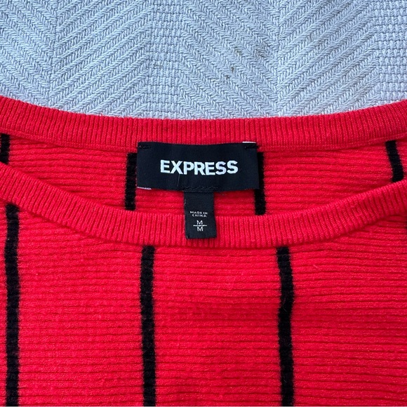 Express striped dolman sleeve short sweater - Picture 6 of 6